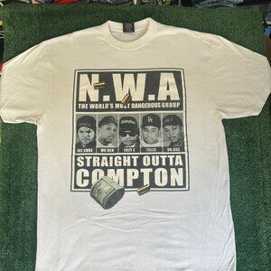 Vintage 90s NWA Hip Hop T-Shirt Compton Gangsta Rap Tee
